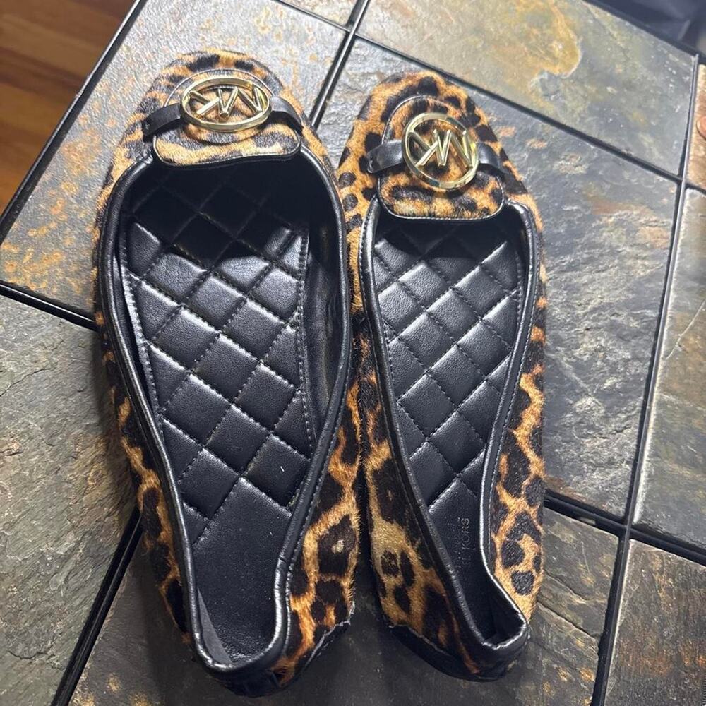 Michael kors leopard print flats